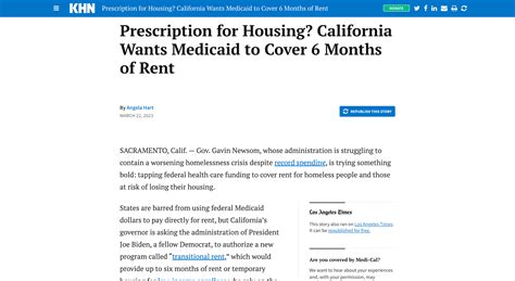 Prescription for housing? California wants Medicaid to cover 6 months of rent